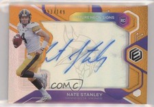2020 Panini Elements Future Signs Orange 53/149 Nate Stanley #FS-NS Auto 8gd