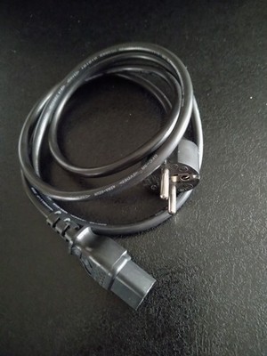 Netzkabel LS-60 Longwell 10A 250V schwarz Kabellänge 140 cm