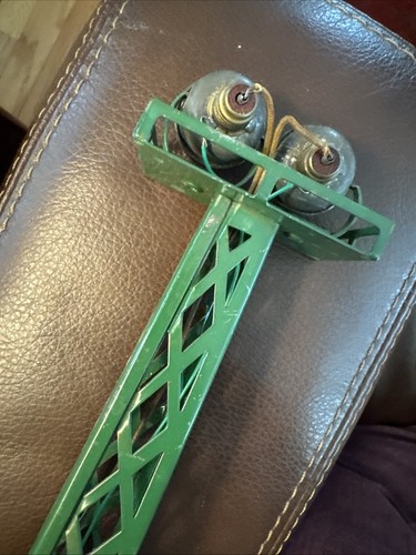 VINTAGE METALL DOPPELFLUTERMAST FÜR O/O-27/S/G FÜR: LIONEL, MARX MTH AF LGB - Bild 4 von 7