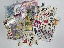 Large Assortment of Disney Princess Stickers and Body Tattoos