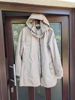 Killtec Damen Regenjacke Jacke Outdoorjacke Gr. 42 (US 12) Beige