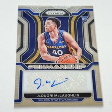 2021-22 Panini Prizm Rookie Penmanship #RP-JAQ JaQuori McLaughlin Warriors Auto