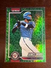 2026 Topps Series 1 - James Wood #349 Holiday Foil Green