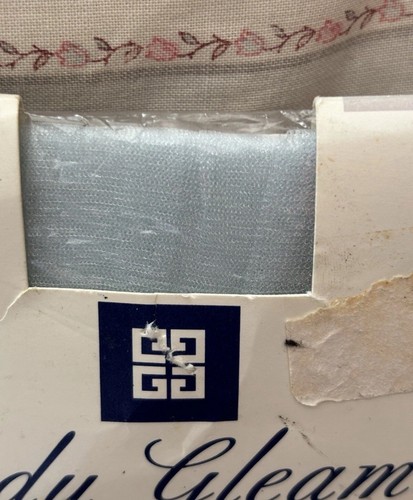 Givenchy Vintage 90s Pantyhose Body Gleamers Size B Blue Buffalo 66 Tights 1995 - Picture 2 of 7