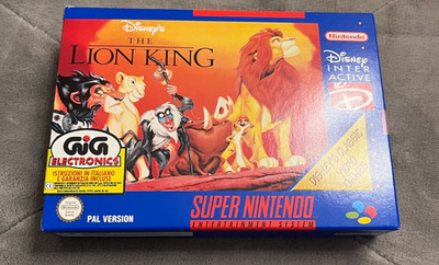 SNES Super Nintendo PAL The Lion King Brand New Unopened