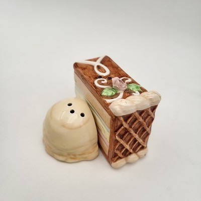 Vintage Chocolate Cake & Ice Cream Salt &Pepper Shakers