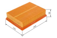 Bosch Luftfilter 1 457 433 085 Filtereinsatz FüR BMW Z4 Z3 E36 E39 E46 E38 E85