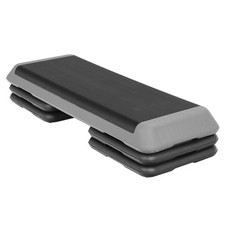 43'' Adjustable Exercise Aerobic Step Fitness Stepper W/Risers 4" - 6" - 8" Home