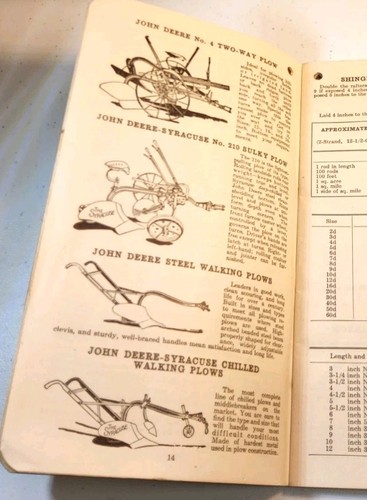 1945 Farmers Pocket Ledger - Reliable Imp. John Deere - Waterloo, Iowa. AD-117 - Picture 13 of 23