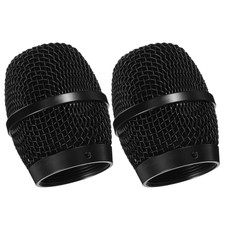 2 Pcs Replacement Mesh Grille For Handheld Mic Metal Microphone Grill