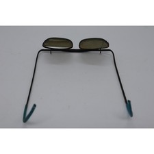 Antique Pre-1930 Optical Spectacles Dark Lenses Metal Frame Eyeglasses