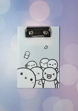 TCMC The Coffee Monsterz Co  Acrylic Clipboard 2023 Q2 Sub 6.5" x 4.5"