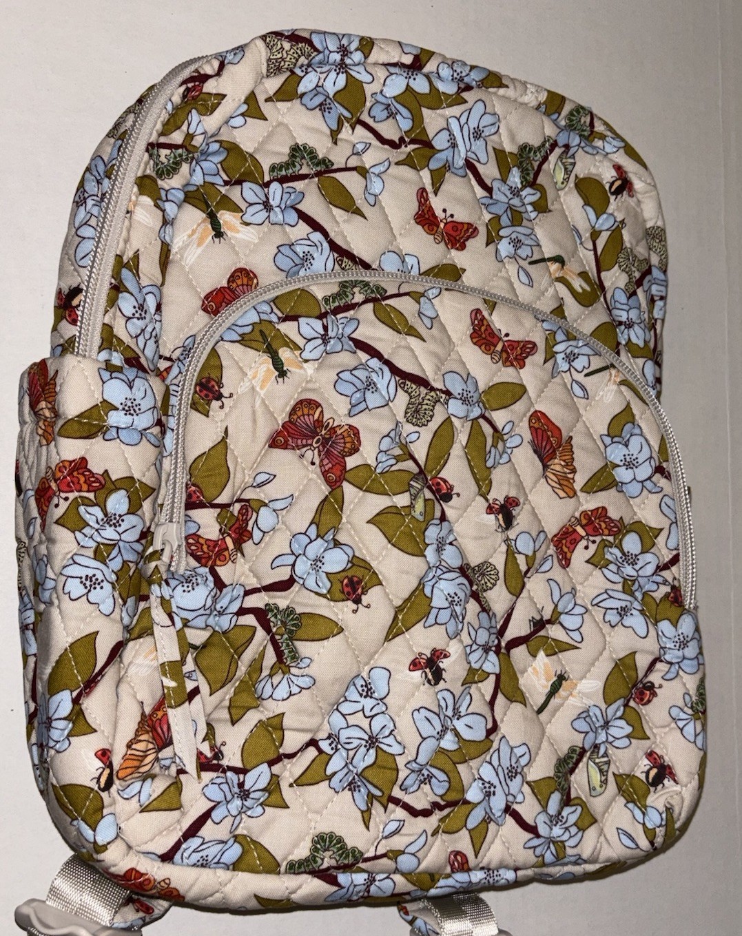 NWT Vera Bradley Small Backpack Bag Abuzz Dragonflies Caterp