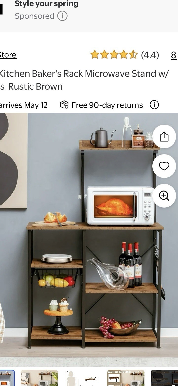 Open Box - Never Used , Cost way Utility Stand , Coffee Bar ,etc