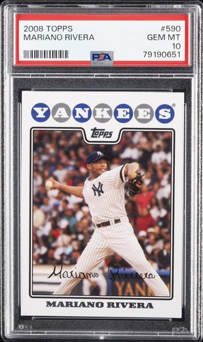 2008 TOPPS #590 MARIANO RIVERA PSA 10