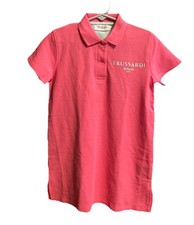 NWT TRUSSARDI Junior Dress 100 Cotton Hot Pink Girls Size 6