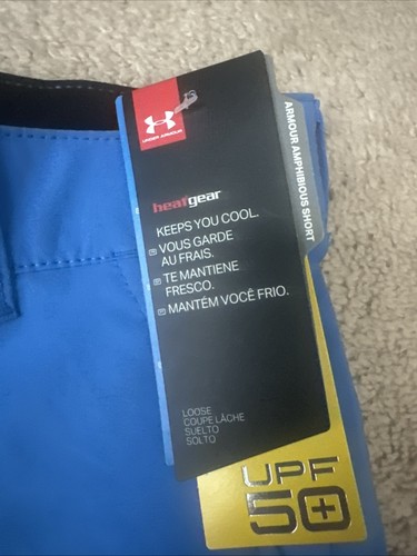 UNDER ARMOUR Jungen Größe 18 Golfshorts wasserblau HeatGear - Bild 3 von 8