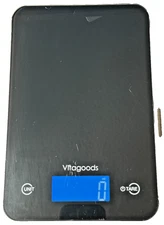 Vitagoods Scale Digital Black Food Scale 12lbs