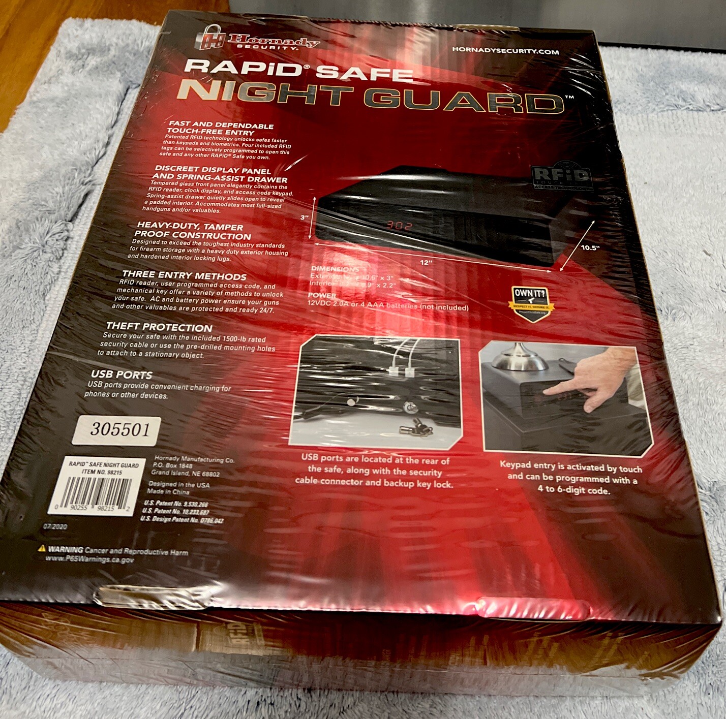 Hornady Rapid Safe Night Guard Nightstand Gun Safe with RFID Reader 90255982152 eBay