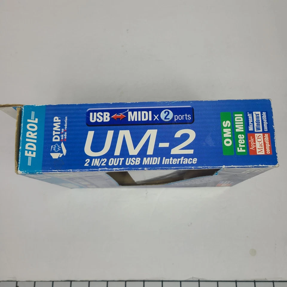 EDIROL UM-2EX USB MIDI Interface - USB to MIDI Cable 2 IN/2 OUT  ROLAND **NIOP** - Image 4 of 4