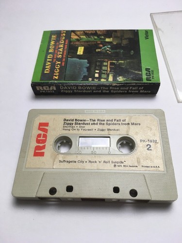 David Bowie The Rise And Fall Of Ziggy Stardust 1973 RCA Victor Cassette Tape - Imagen 3 de 5
