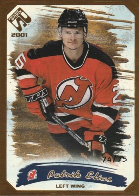 2000-01 Private Stock Gold #58 Patrik Elias/75