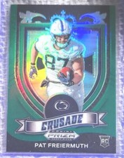 2021 PAT FREIERMUTH RC Panini GREEN PRIZM CRUSADE Rookie  SILVER / Parallel #173
