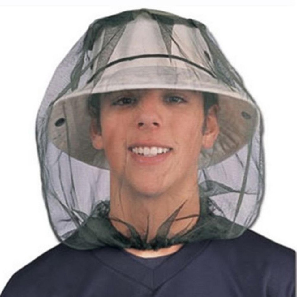 Outdoor Mosquito Fly Insect Head Net Hat Bee Bug Face Mesh Mask Cover ...