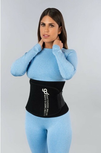 Frauen Taillentrainer Korsett Sauna Schweiß Gewichtsverlust Body Shaper Yoga schlanker Gürtel - Bild 6 von 9