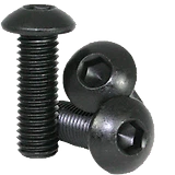 1/4"-28 x 1 3/4" Button Socket Cap Screws, UNF, Thermal Black Oxide, FT, 25 Pack