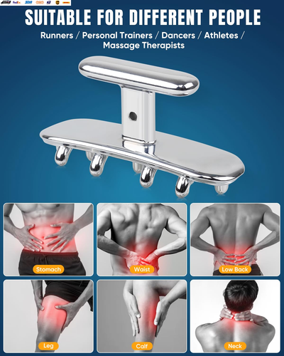Fascia Massage Tool, Stainless Steel Cellulite Massager, Lymphatic Drainage Mass - Picture 6 of 7