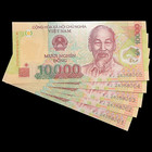 5x Vietnam 10000 Dong Polymer Banknote World Money UNC Currency - 50000 Dong