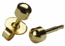 Stainless Steel Stud Earrings Hypoallergenic Sterile Ear Piercings Studs  2&4mm