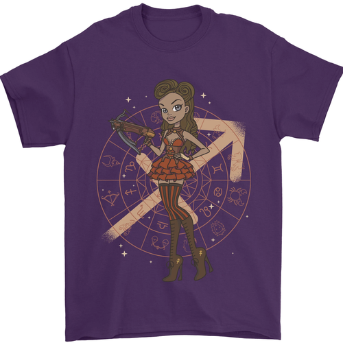 Sagittarius Steampunk Damen Zodiac Herren 100% Baumwolle - Picture 58 of 103