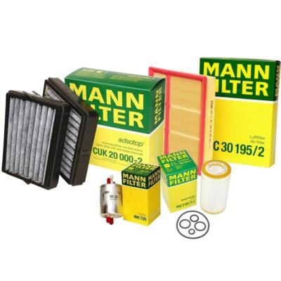 Mann Oil Air Carbon Cabin Fuel Filter Service Kit For C209 A209 CLK320 Base 3.2L