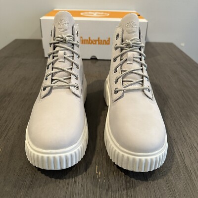 Timberland Greyfield Mid Lace Up Boot Grey Violet Leather Womens