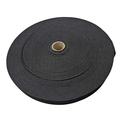 NDL 25meter Gummiband, Gummilitze, Wäschegummi, Hosengummi, 20mm, Schwarz