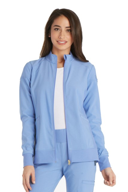 Cherokee Iflex Ck303 Women S Zip Front Warm Up Jacket Medical Uniforms Scrubs