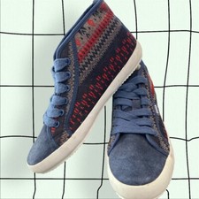   NEW  Gola Quota Women s Suede/Cloth nit. Size 6 U.S. euro 37 Navy/Red