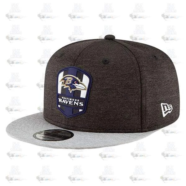 New Era Baltimore Ravens '18 Brown Gray White 9Fifty 950 Patch Snapback Cap Hat - Image 3 of 4