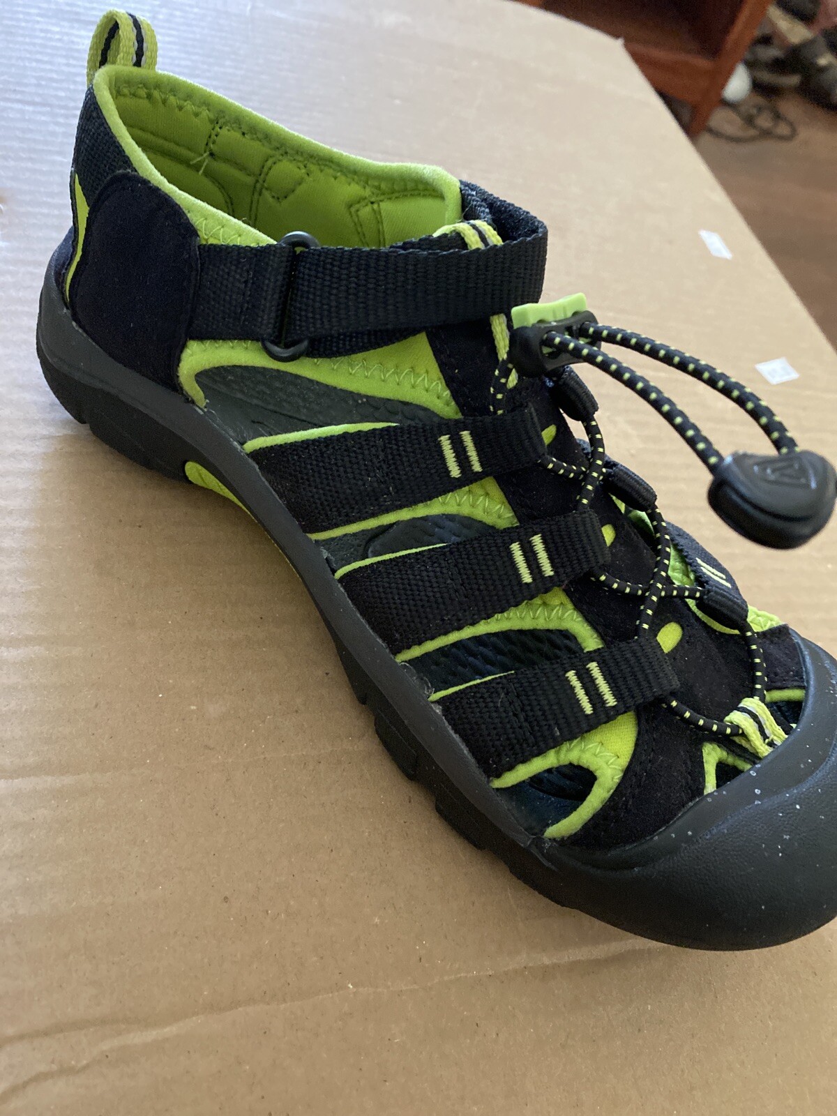 SANDALI ACQUA KEEN donna neri da trekking scarpe lacci in corda elastica taglia 6.