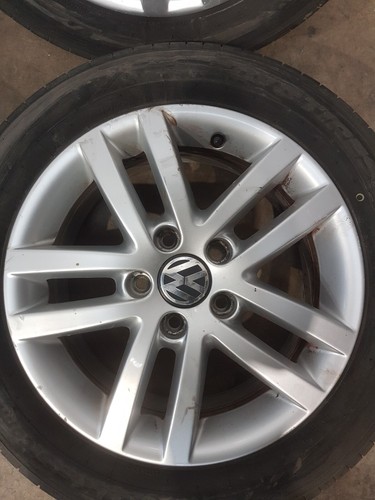 Genuine VW Golf MK6 6.5 x 16 CLEVELAND Alloy Wheels & Tyres 5K0 601 025 E - Picture 5 of 15