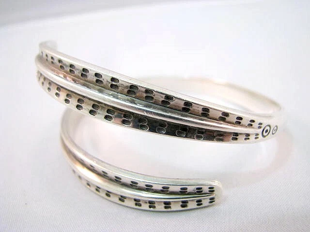 Brazalete David Andersen plata de ley 925 espiral brazalete brazalete alrededor de 1970 Foto 2 de 4