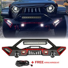 Off Road Front Bumper For 2007-2024 Jeep Wrangler Jk Jlgladiator Jt Wwiring