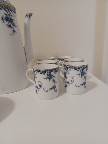 Rare Antique 1930's Blue&White Small Royal Worcester Tea Set - Picture 17 of 24