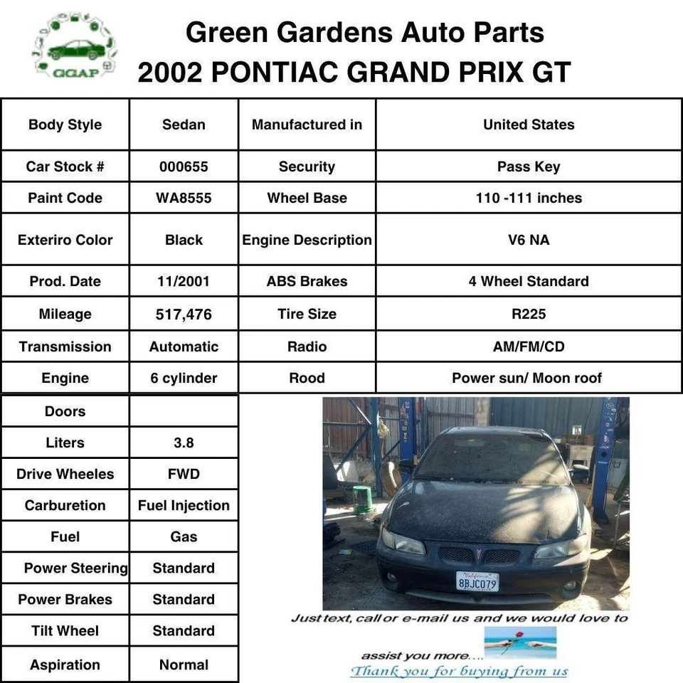 1997 - 2004 年 PONTIAC GRAND PRIX 排气歧管总成前驱动器左原始设备制造商 — 第 4/4 张图片