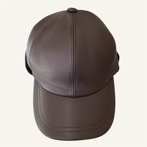 Cappello da Baseball in Vera Pelle con Roller in Lana - Foto 2 di 3