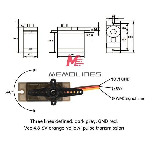MG90S Metal Gear High Speed 12g Micro Servo Digital for RC Helicopter Plane Boat - Picture 4 of 26