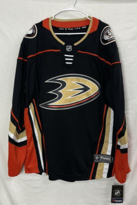 Anaheim Ducks Home Jersey Fanatics Men's Size XL Black Breakaway NHL New