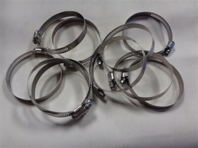 TRIDON 048 STAINLESS STEEL HOSE CLAMP SET OF (10) TYPE F 3 1/2'' MARINE BOAT